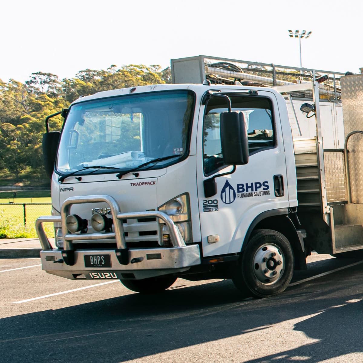 Briar Hill Plumbing Solutions service vehicle on site in Melbourne
